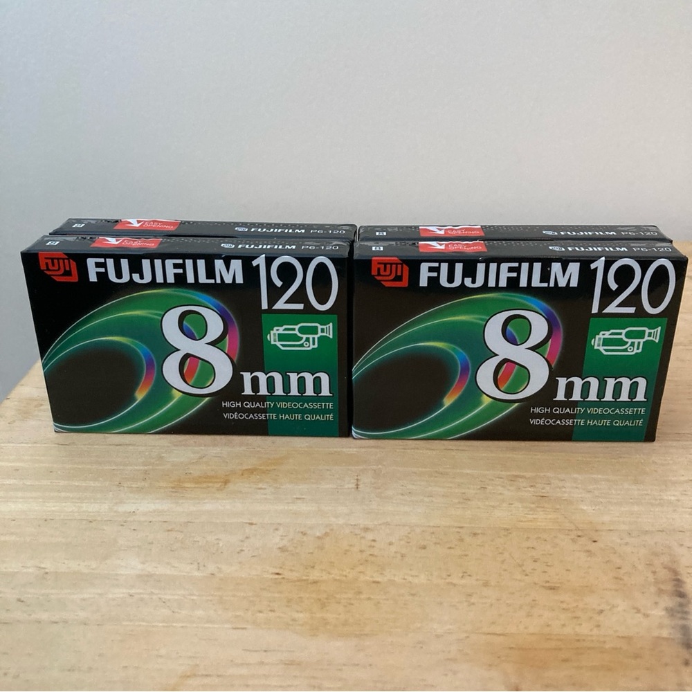 Fujifilm 8mm High Quality Video Cassette P6-120 Lot of 4